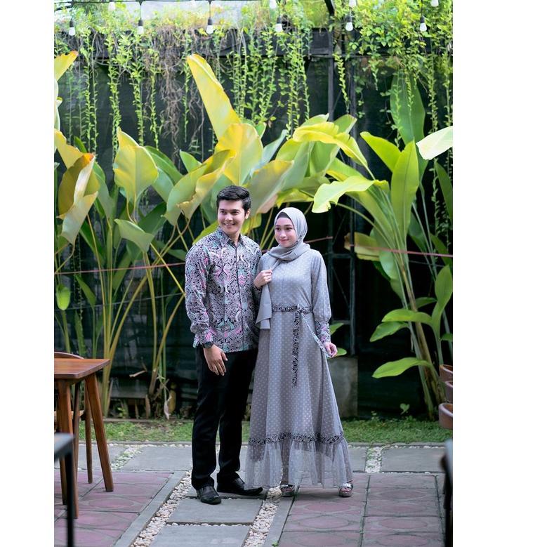 Sudah READY.. Gamis Brukat Couple Terbaru, Gamis Remaja Batik Couple Untuk Kondangan Lamaran Wisuda 