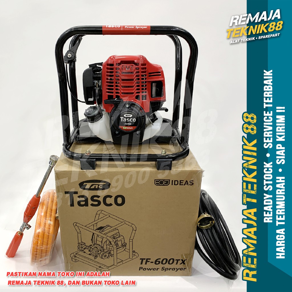 MESIN STEAM BENSIN PORTABLE ENGINE POWER 4 TAK / TASCO TF 600 TX / ALAT SEMPROT HAMA