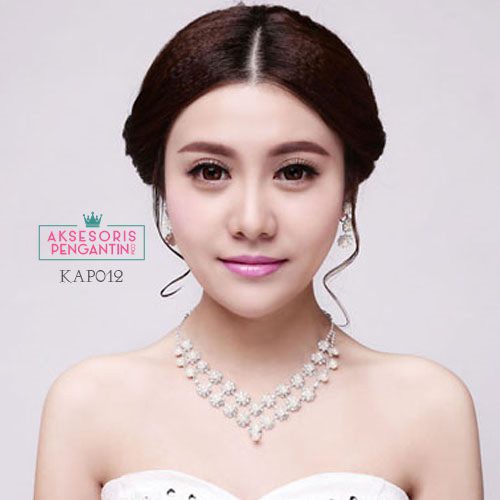 [PRODUK TERBATAS] AKSESORIS KALUNG ANTING PESTA AKSESORIS WEDDING MODERN KAP012