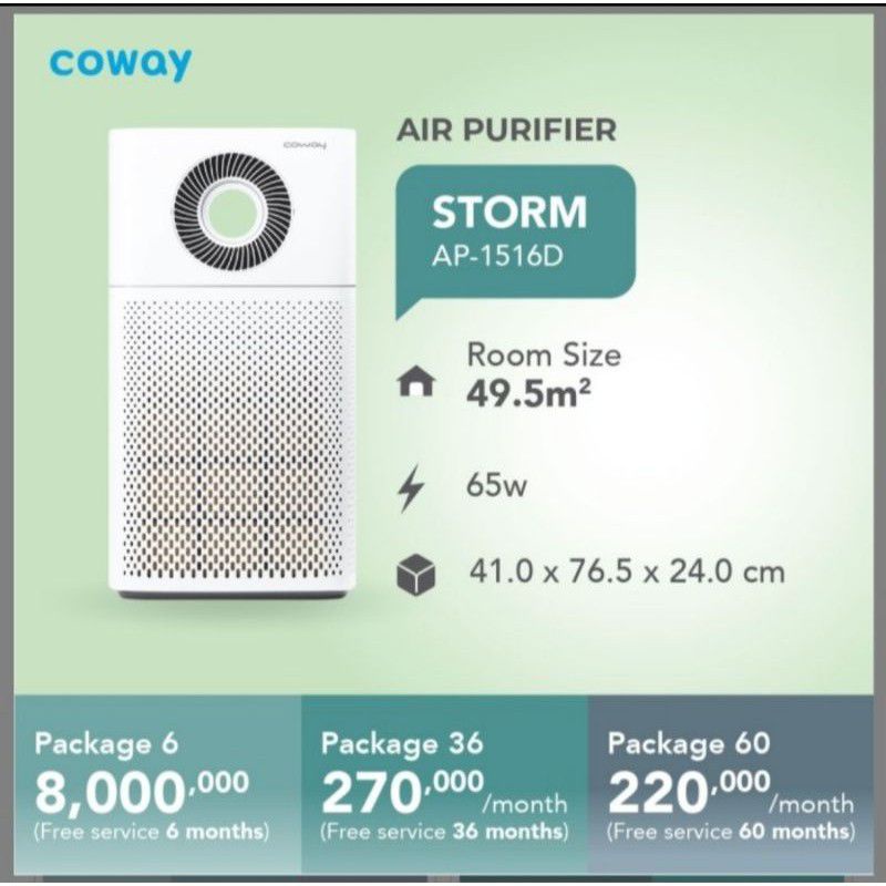 COWAY Storm AP-1516D / COWAY STORM AIR PURIFIER (PEMBERSIH UDARA)