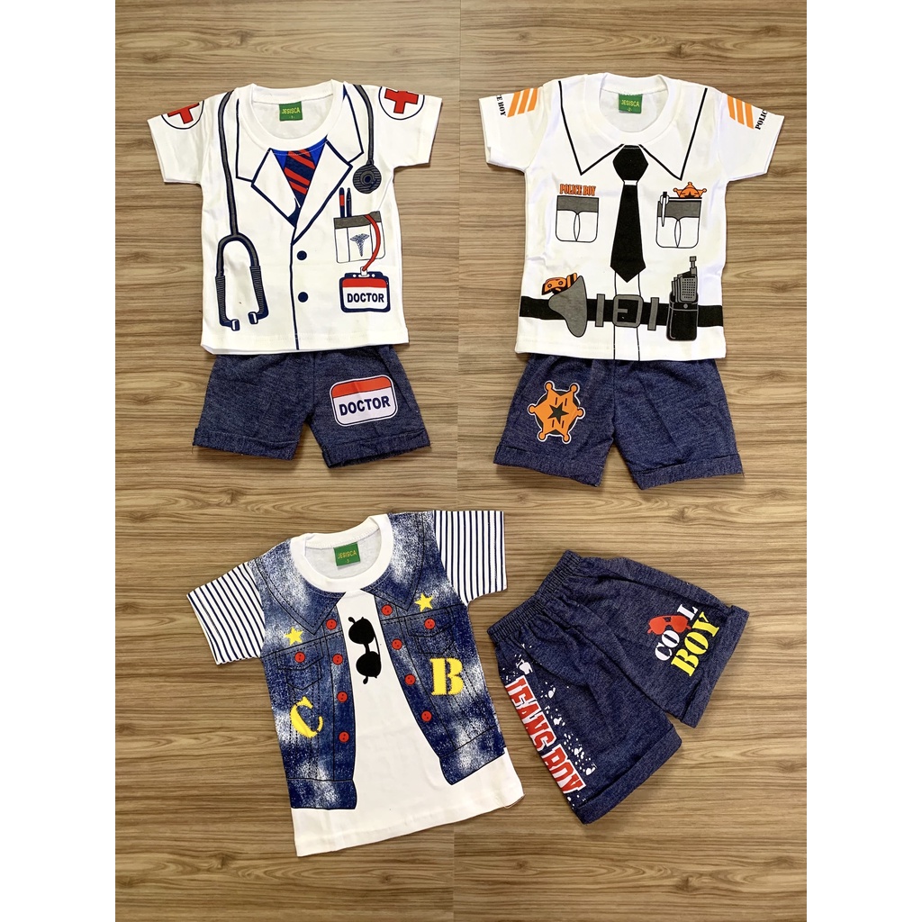 SETELAN BAJU BAYI LAKI-LAKI / CEWEK MURAH (SET BAJU BABY BOY / GIRL) 0-6 BULAN / 6-12 BULAN / 1-4 Ta