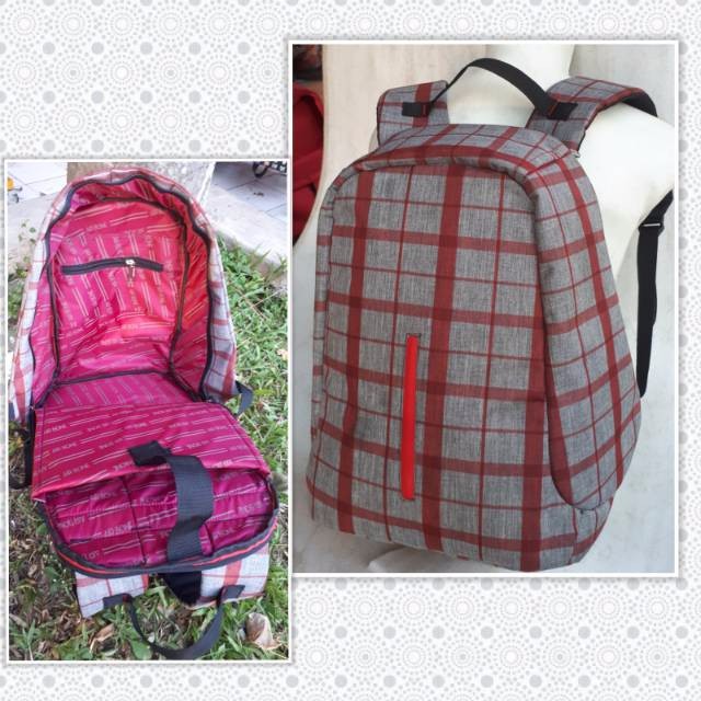 Tas ransel anti maling/Tas Ransel Laptop Anti Maling Smart Backpack