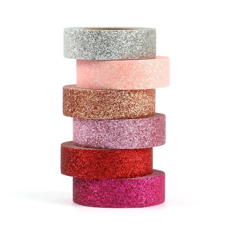 

15MM x 5M SPARKLING SAND GLITTER POWDER WASHI TAPE - SELOTIP DEKORASI PARTY PESTA