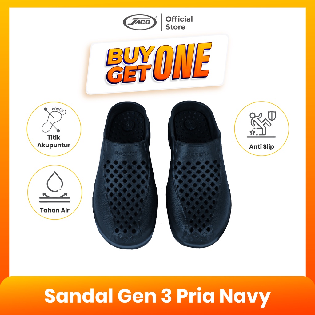 BUY 1 GET 1 Sandal Terapi Refleksi Generasi 3 For Man Blue