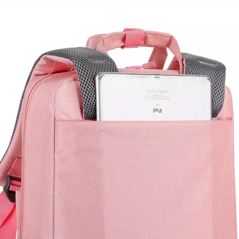 Backpack Ransel Nylon Waterproof with luggage 14 15 16 inch USB Port
