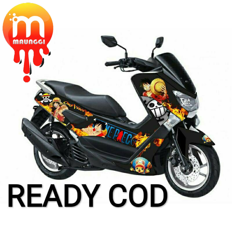 Decal nmax old full body Sticker variasi motor nmax motif one piece Striping nmax 155 full motif