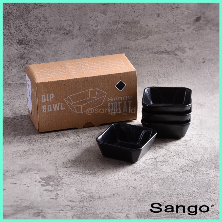 INAH&amp;L - Wadah Bumbu Kayu Celeste 2 Bagian (Isi 1) X Sango StrEAT Dip Bowl (Isi 4)