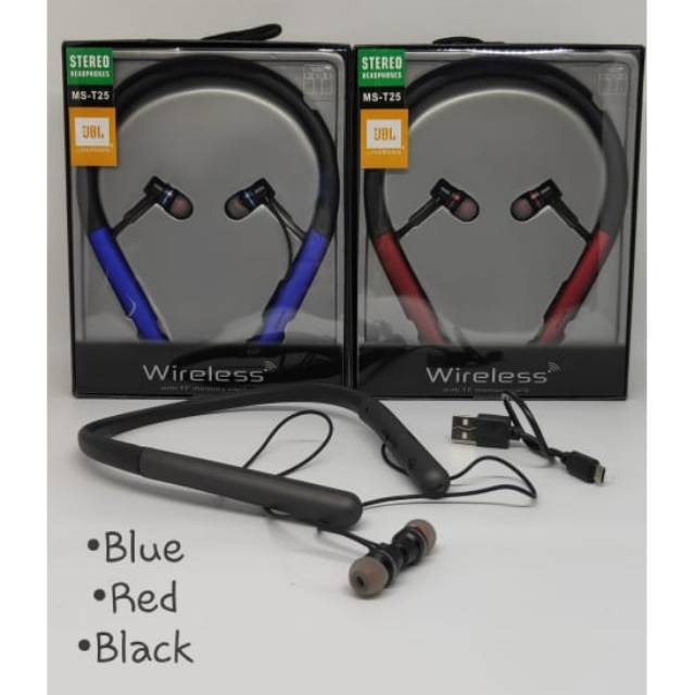 Headset Neck JBL MS-T25 Wireless Bluetooth Hadnsfree JBL MS-T25 ORIGINAL