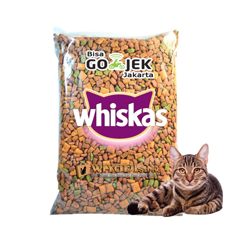 Makanan Kucing Whiskas [Re-Pack 500g]