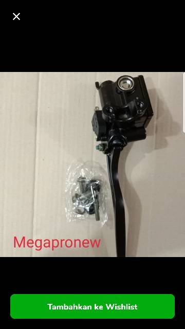 rumah minyak rem/ master atas assy tiger new megapro new