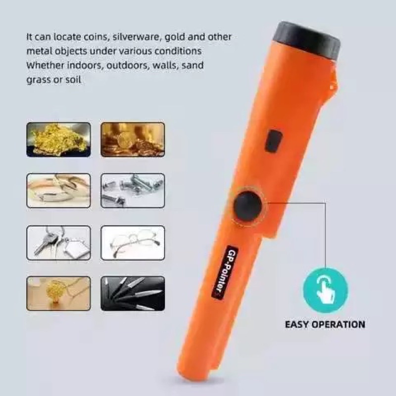 Alat Deteksi Logam Emas Perak Metal Detektor GP Pointer Pinpoint gold metal detector hand held metal
