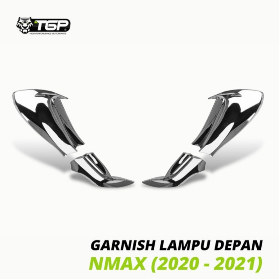 garnis lis lampu depan NEW NMAX 2020 2021 BLACK CHROME