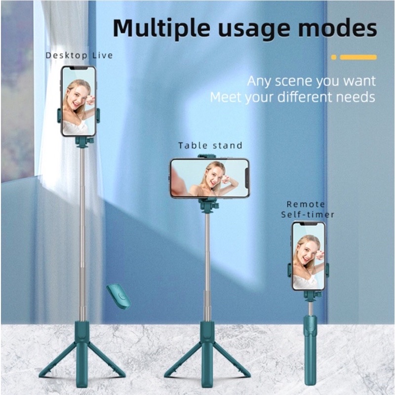 TRIPOD TONGSIS 3 in 1 R1 / TONGSIS WIRELESS / TRIPOD BLUETOOTH REMOTE CONTROL / SELFIE STICK TRIPOD 360°