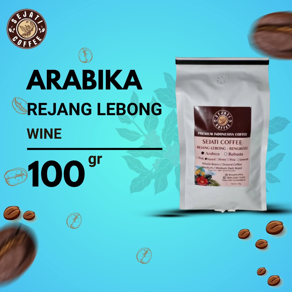 

Kopi Bubuk Arabika Rejang Lebong Wine 100 gram