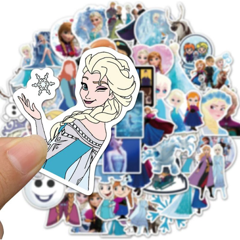 Stiker Frozen Princcess Elsa Anna Anti Air