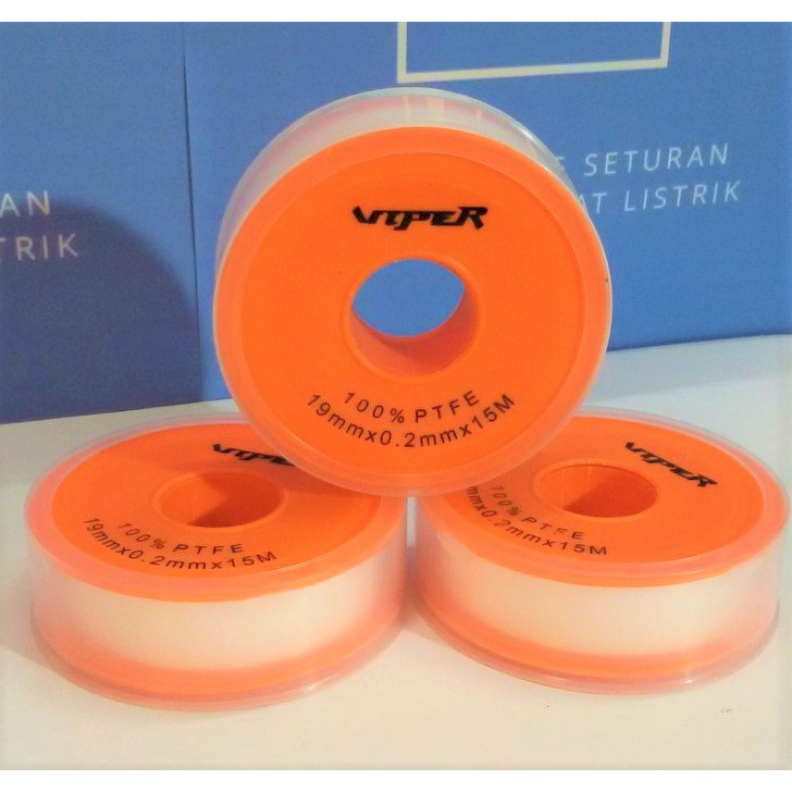 Seal tape JUMBO VIPER 19mm x 0,2mm x 15m sealtape besar siltip jumbo 19x0.2x15m SEALTIP siltep pipa