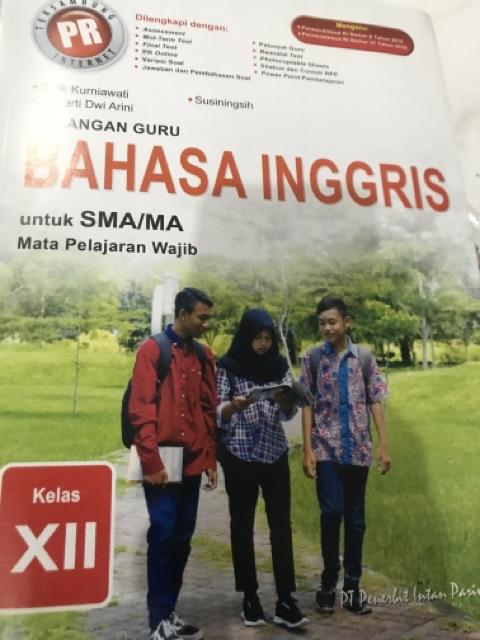 Buku Pegangan Guru Soal Kunci Pr Bahasa Inggris Kelas Xii K13 Revisi Limited Edition Shopee Indonesia