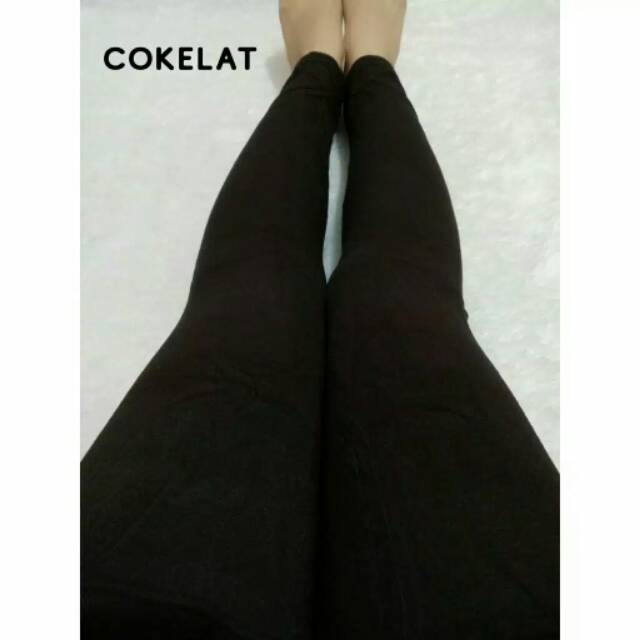 Legging import polos bahan tebal all size (Bisa COD via JNT)