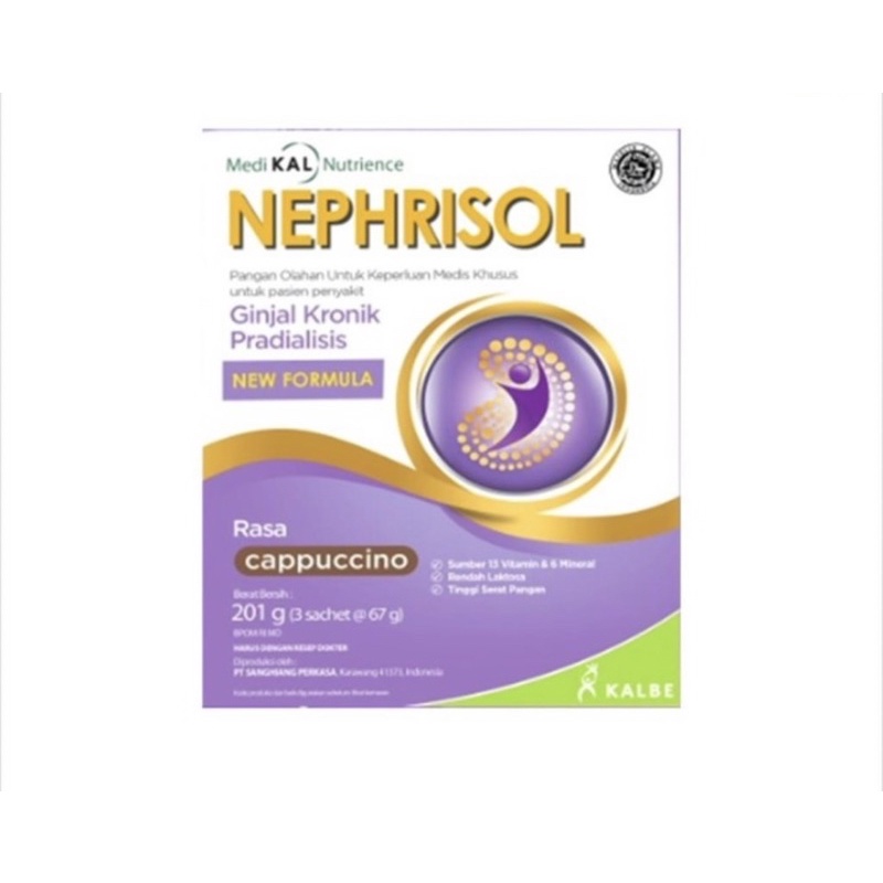 Nephrisol 201 gram ( susu nutrisi khusus penderita gagal ginjal tanpa cuci darah )