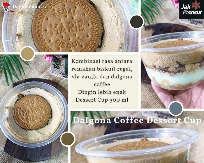 

Dalgona Coffee Dessert Cup 300ml thinwall dapurloonaku