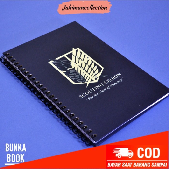 

✨ BISA COD ✨ Note Book Ring Anime SNK Scout Legion