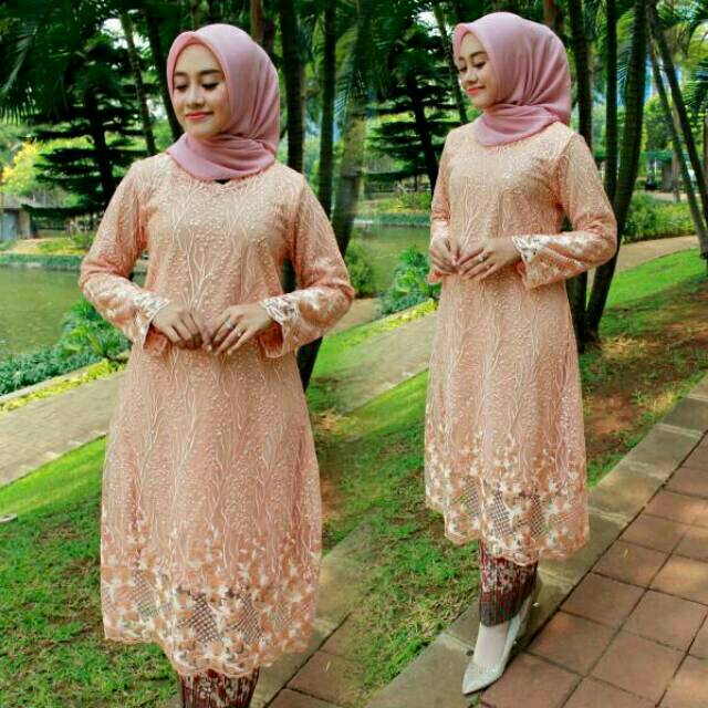 Atasan kebaya tunik bordir Latifah