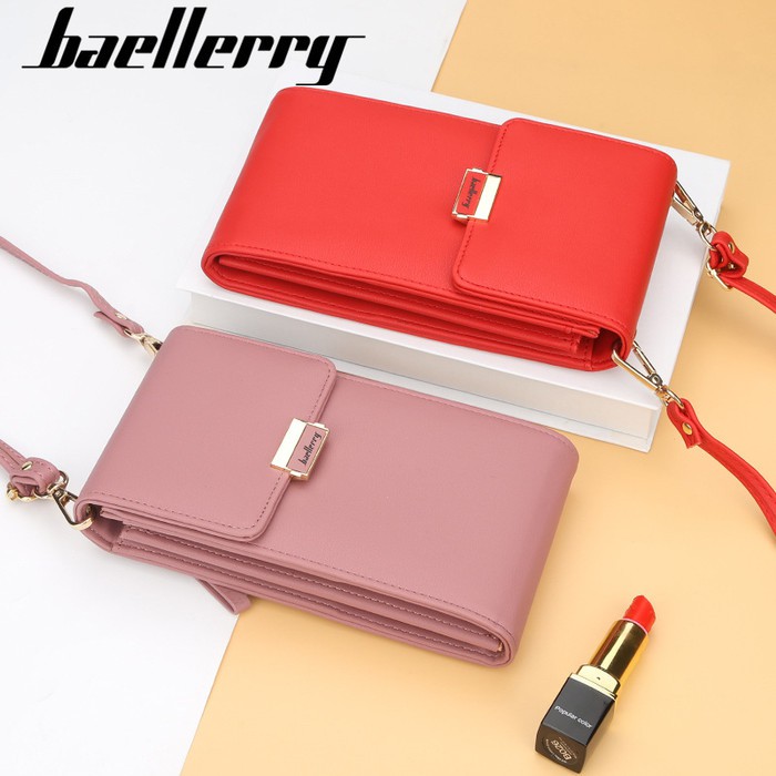 Dompet Multifungsi Baellerry N5191 Tas Selempang Mini Kulit Wanita