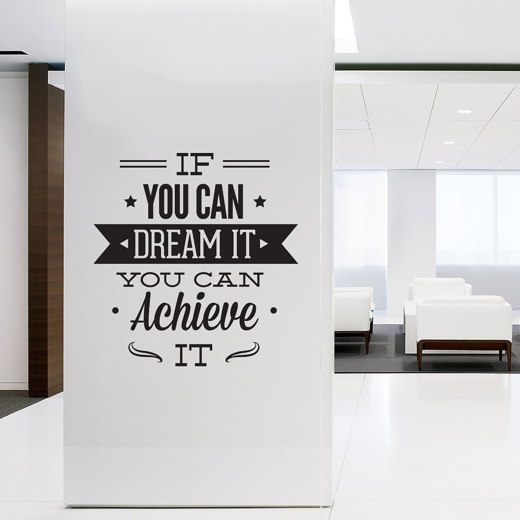 Stiker Thema Quotes / Wallsticker If You Can Dream It