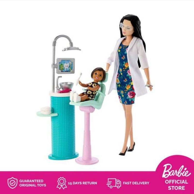 Barbie Skipper Babysitter with Potty Stroller Art Teacher Dentist Kitchen