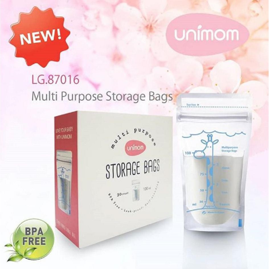 Unimom Breastmilk Storage Kantong Asi 100ml isi 30 pcs