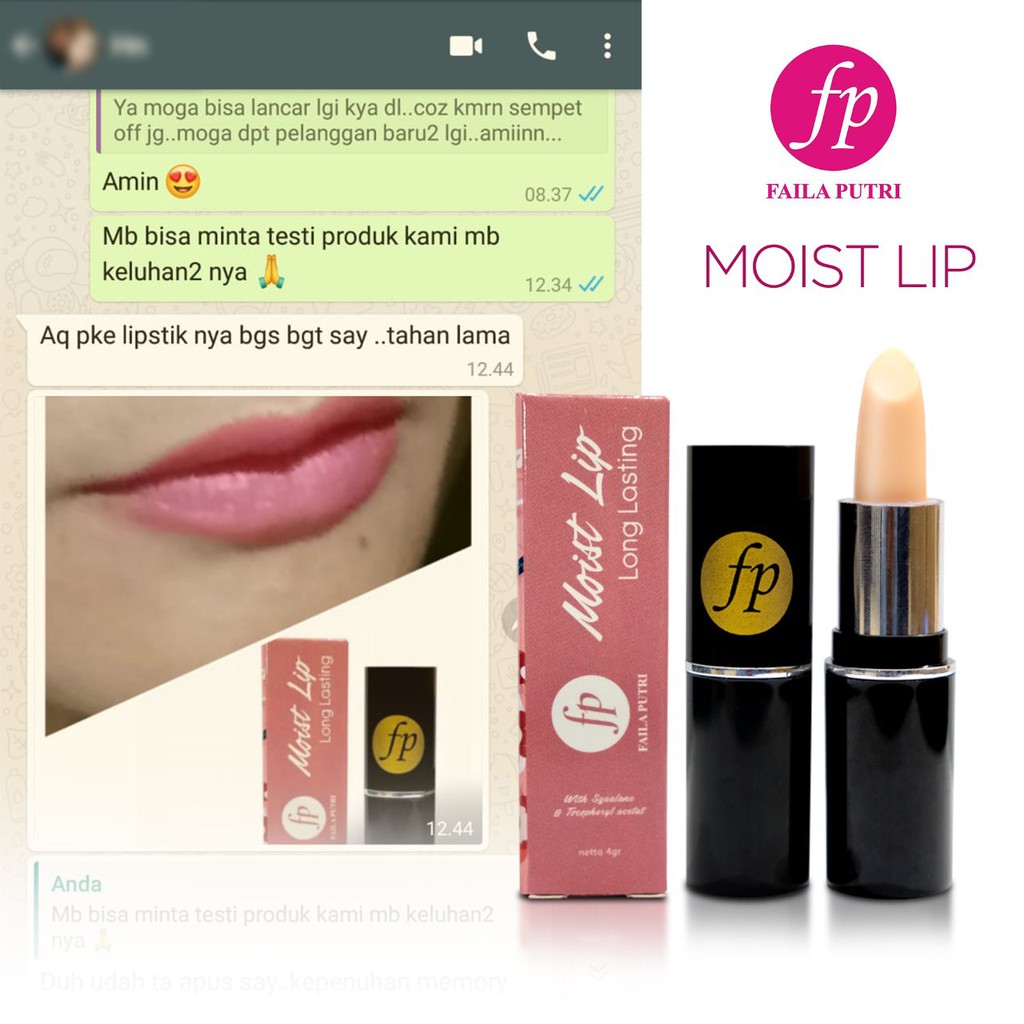 FP moist up long lasting bibir alami lip care lip balm tahan lama BPOM