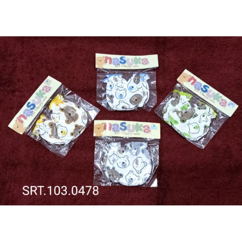 Baju bayi 0-3bln HALUS NASUKA ISI 4PCS/Baju bayi new born-Sarung tangan