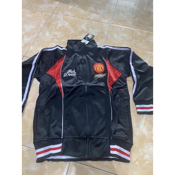 JAKET TRACTOP BOLA ANAK KIDS MU BARCELONA MADRID CITY MURAH