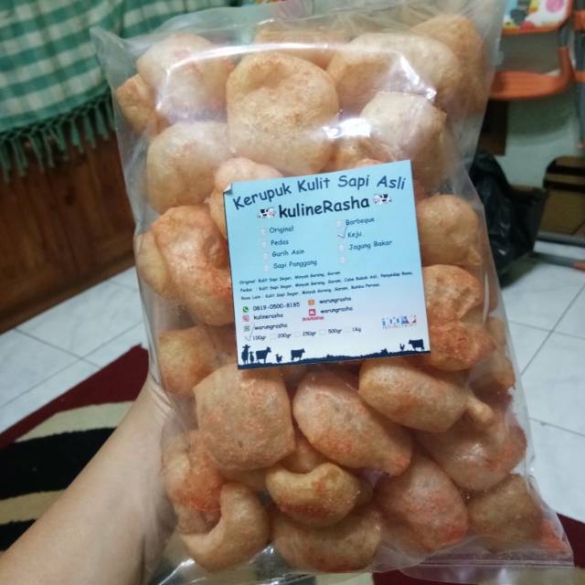 

Kerupuk kulit sapi Asli / kerupuk kulit pedas / kerupuk renyah