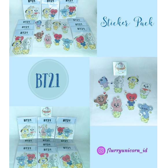 

STICKER PACK BT21 / STICKER DECO / STICKER SET by flurryunicorn_id