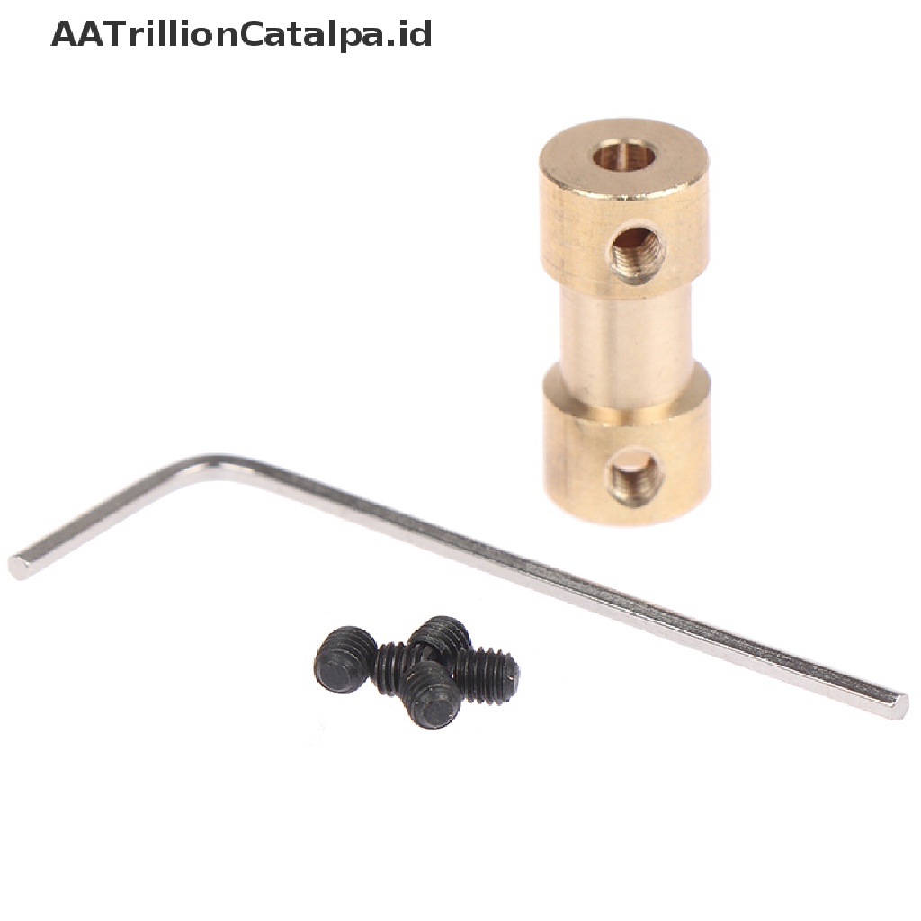 Aatrillioncatalpa Konektor Shaft Motor Bahan Kuningan Ukuran 2-6mm