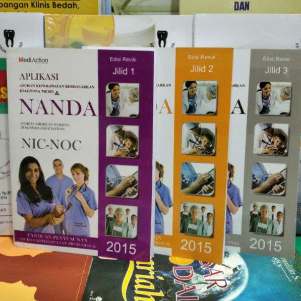 1 PAKET BUKU APLIKASI NANDA NIC-NOC 2015 jilid 1,2,3 TERBARU