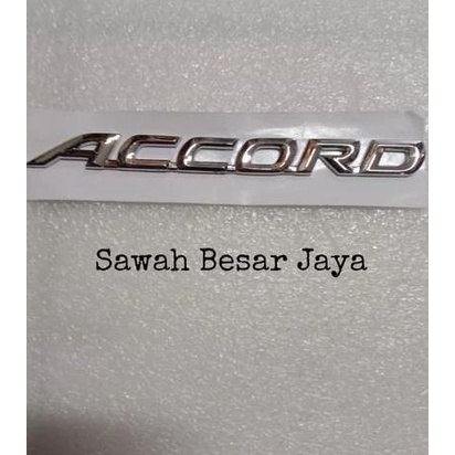 Emblem Logo Tulisan Nama Mobil Pintu Bagasi Belakang Honda Accord Cm5