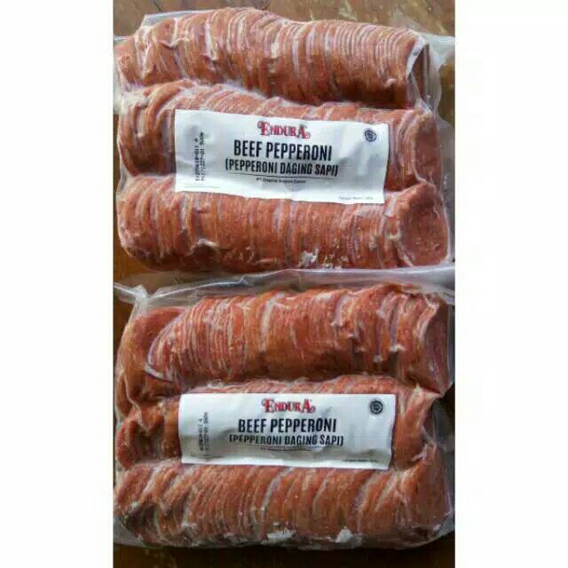Beef Peperoni Pepperoni Topping Pizza Endura Shopee Indonesia