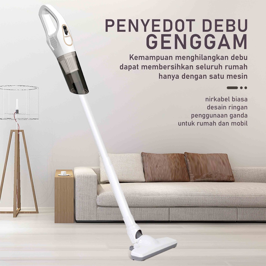 Kadonio Vacuum Cleaner Handheld Portable Strong penyedot debu Wireless Vacum Cleaner Sapu Otomatis Daya Hisap Kuat Banyak Kegunaan Nirkabel