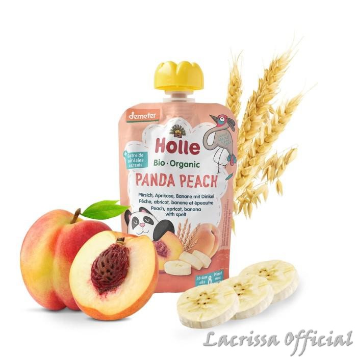 

Holle Panda Peach Pouch Peach- Apricot- Banana With Spelt