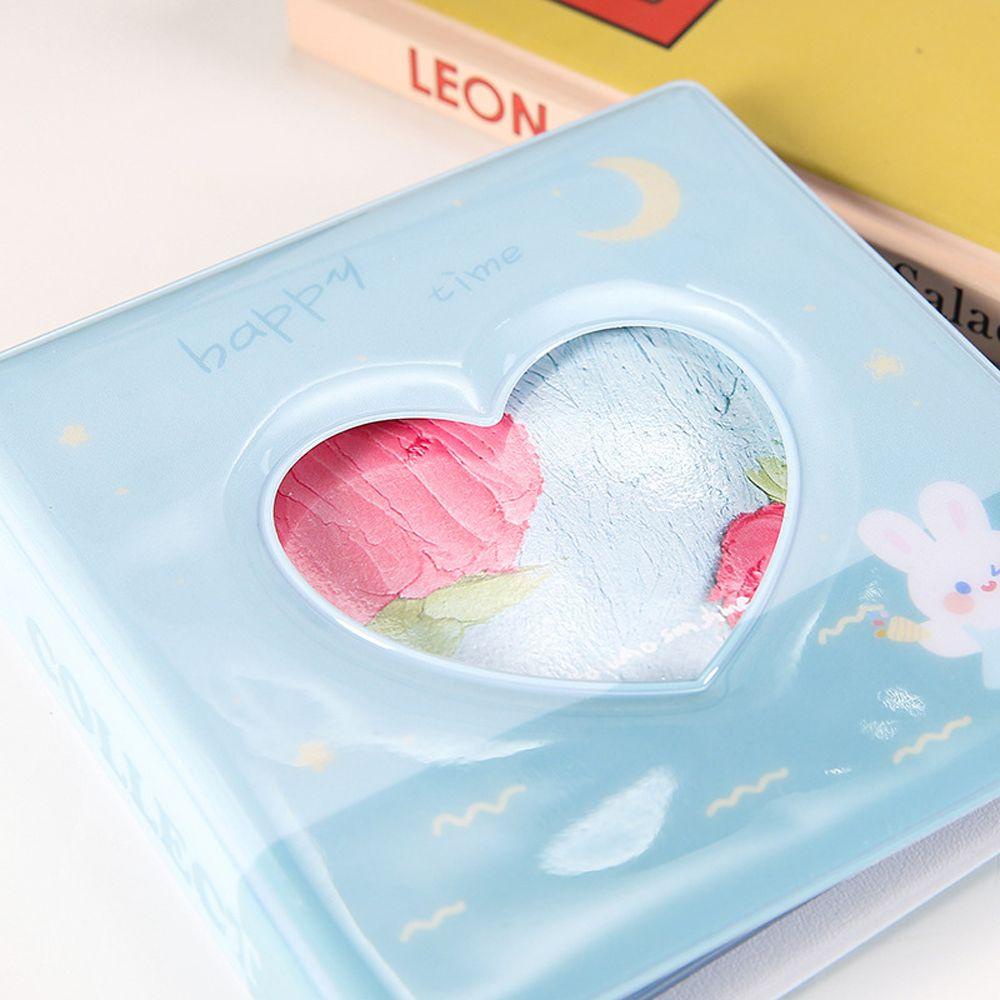Mxbeauty Love Hollow Album Buku Penyimpanan Foto Lukisan Minyak Cap Buku Pgoto Koleksi Photo Collectibles 10x10 Photo Organizer Watercolor Painting Idol Card Sleeve