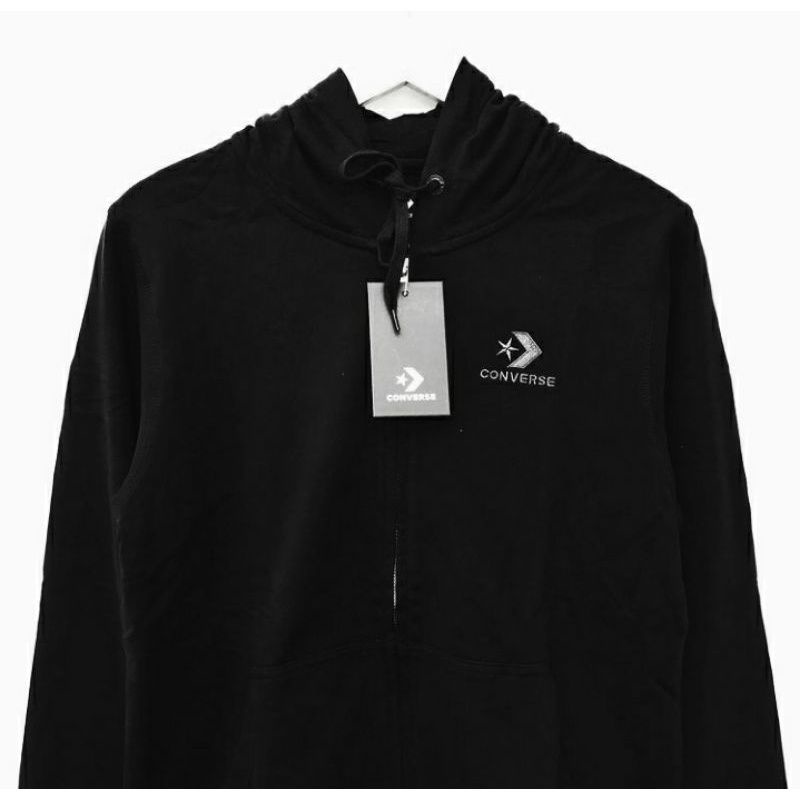 Zip Hoodie Converse Chevron Black Men's