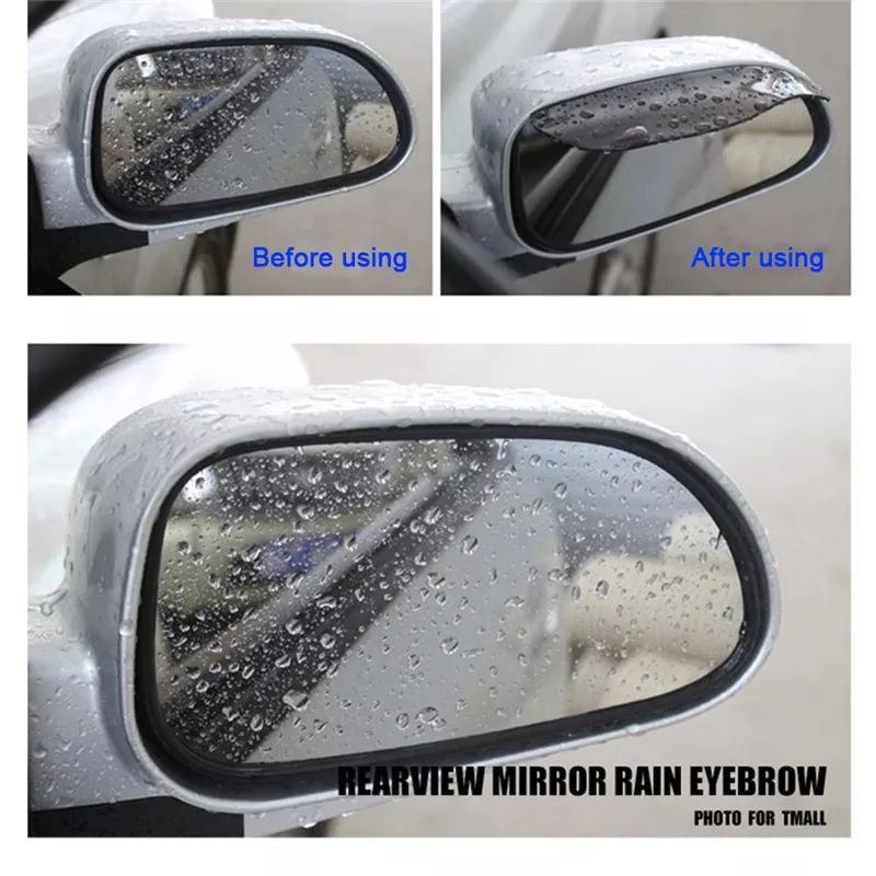 Talang Air Spion Mobil Pelindung Spion Karet Wiper Spion Mirror Visor