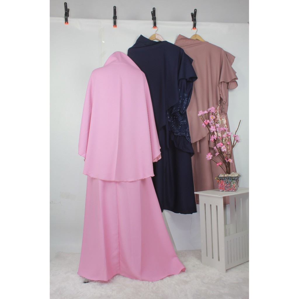 gamis VASYA  syar'i set khimar wollycrep BURKAT musliamh fashion muslim clothes update terbaru pesta