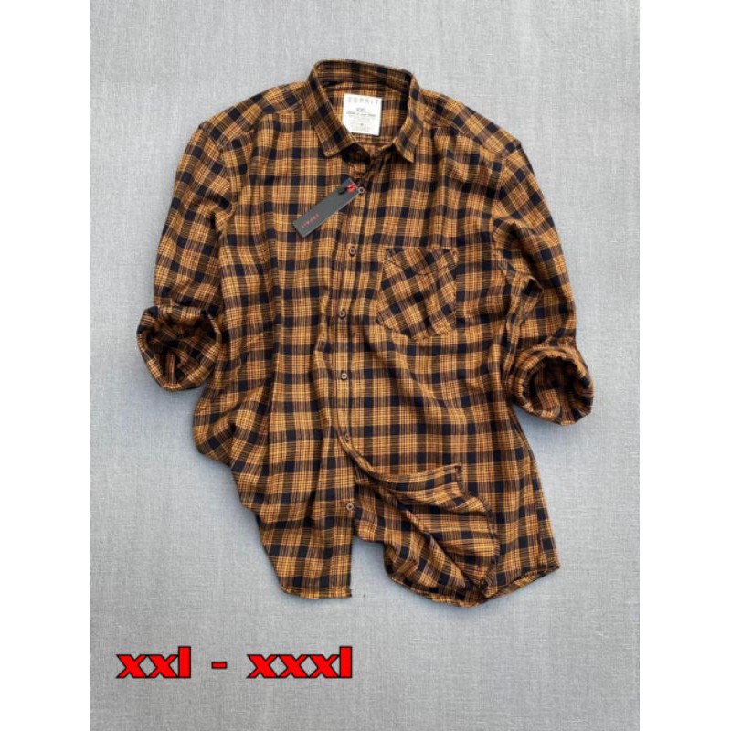 KEMEJA FLANEL BEG SEZE SUPER PREMIUM LANGAN PANJANG  UNISEX LIMITID