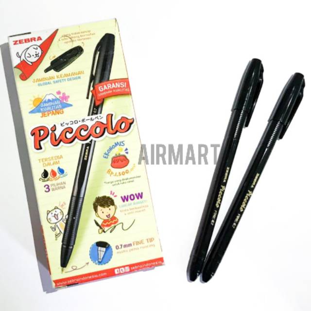 

PULPEN ZEBRA PICCOLO 0.7mm HITAM 1 PACK