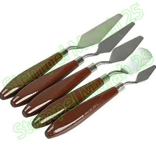 

Promo! Pisau Palet / Painting Knife V-Tec Set (5 Pcs) Termurah
