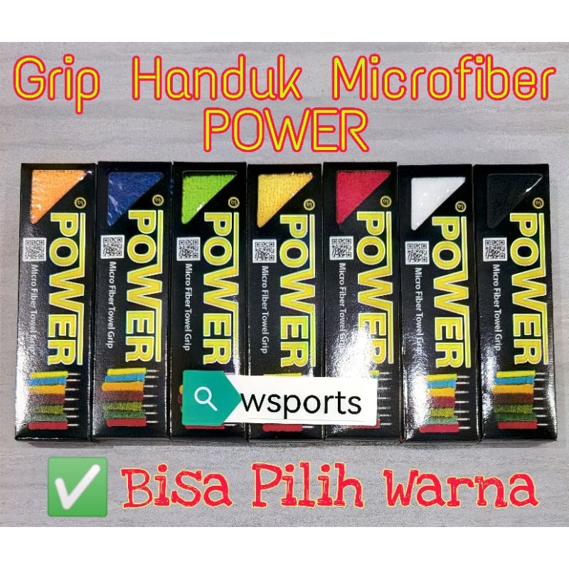 Grip Handuk Towel Badminton Microfiber POWER Original