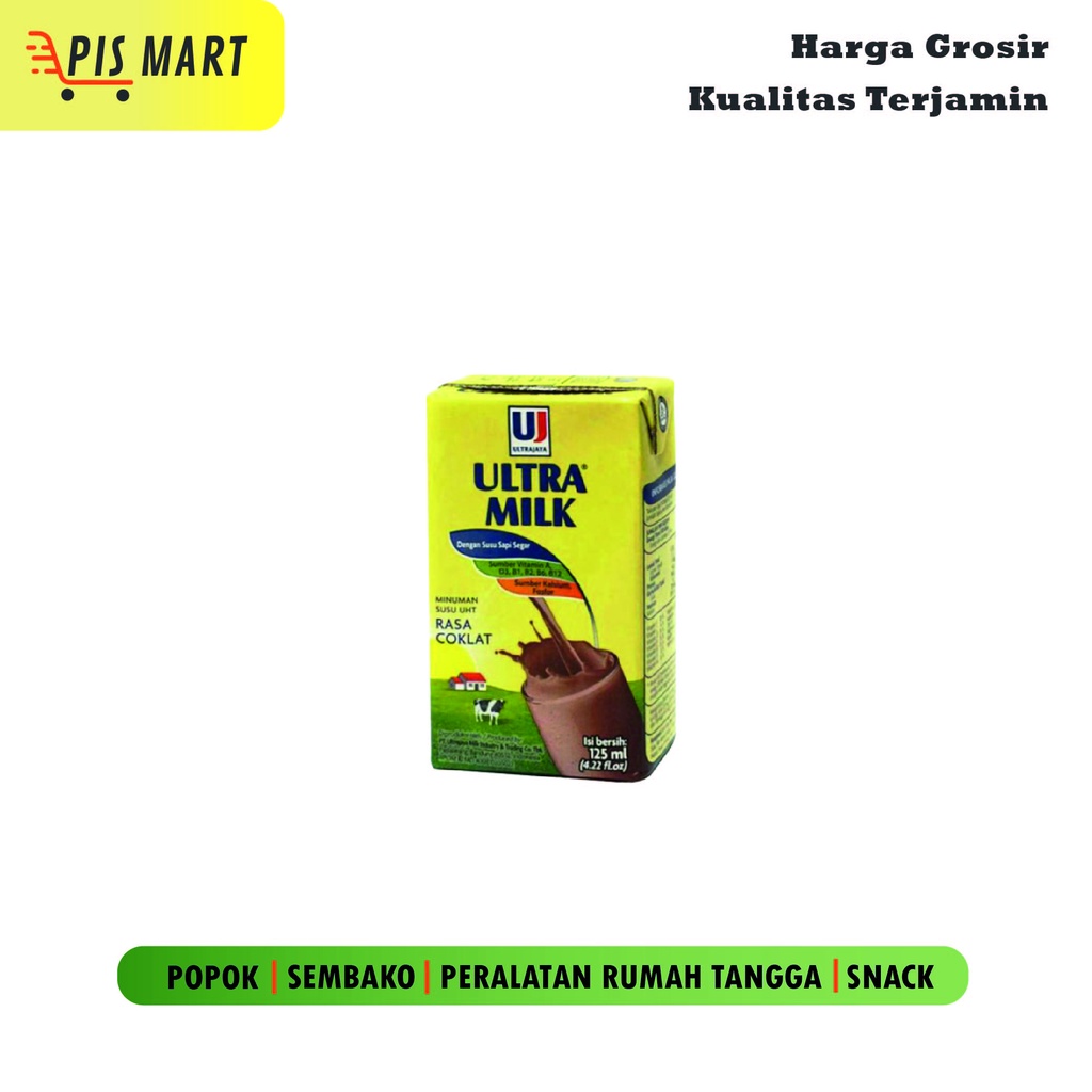 

Ultra Milk Susu UHT Coklat 125 ml / 200 ml